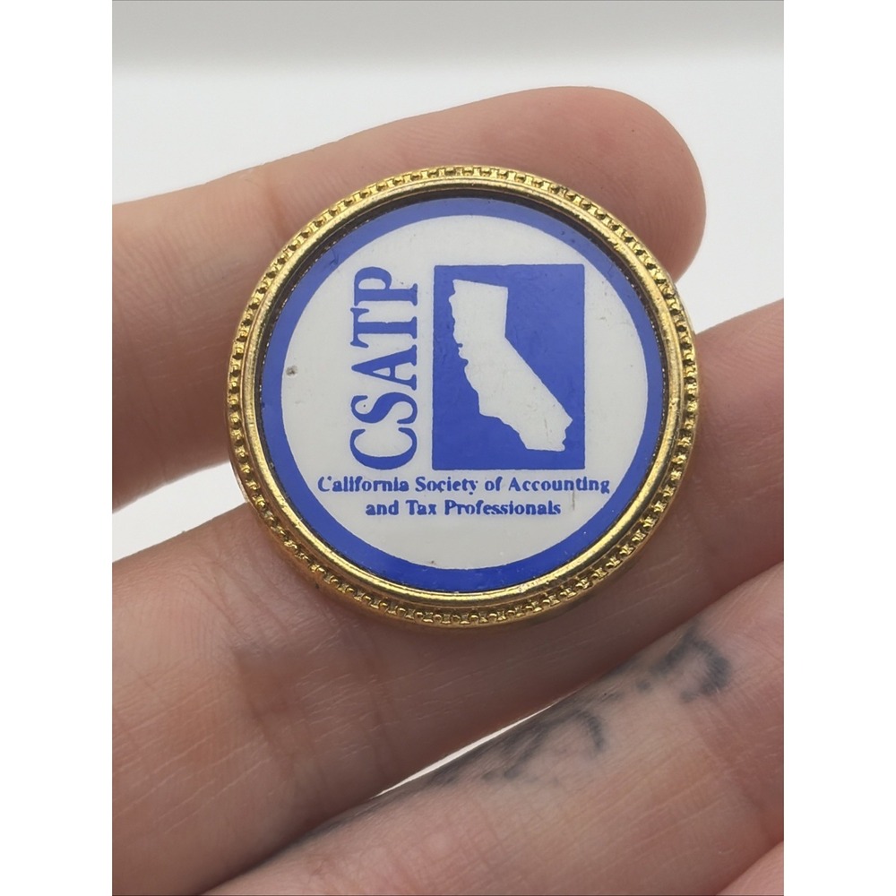 California Society Of Accounting And Tax Professionals CSATP Lapel Hat Pin